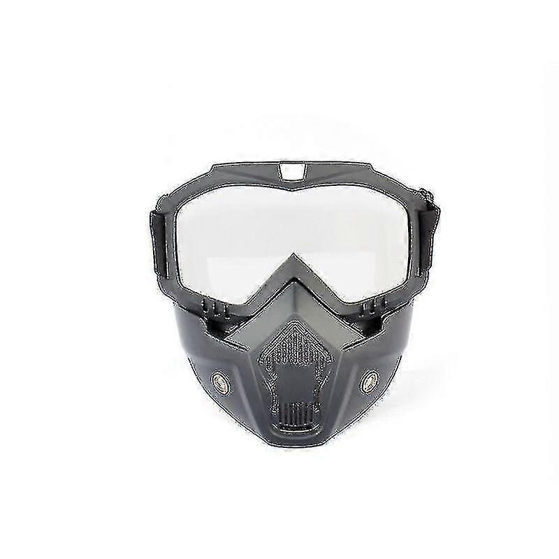 Motorcycle Helmet With Removable Face Maskwhite