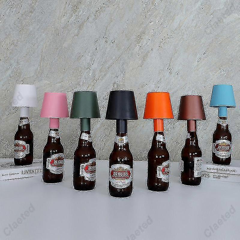 Led Wine Bottle Lamp Head Table Lamp Removível e Removível Portátil Charging Decoração Para Bar Café Atmosfera Luz Noturna