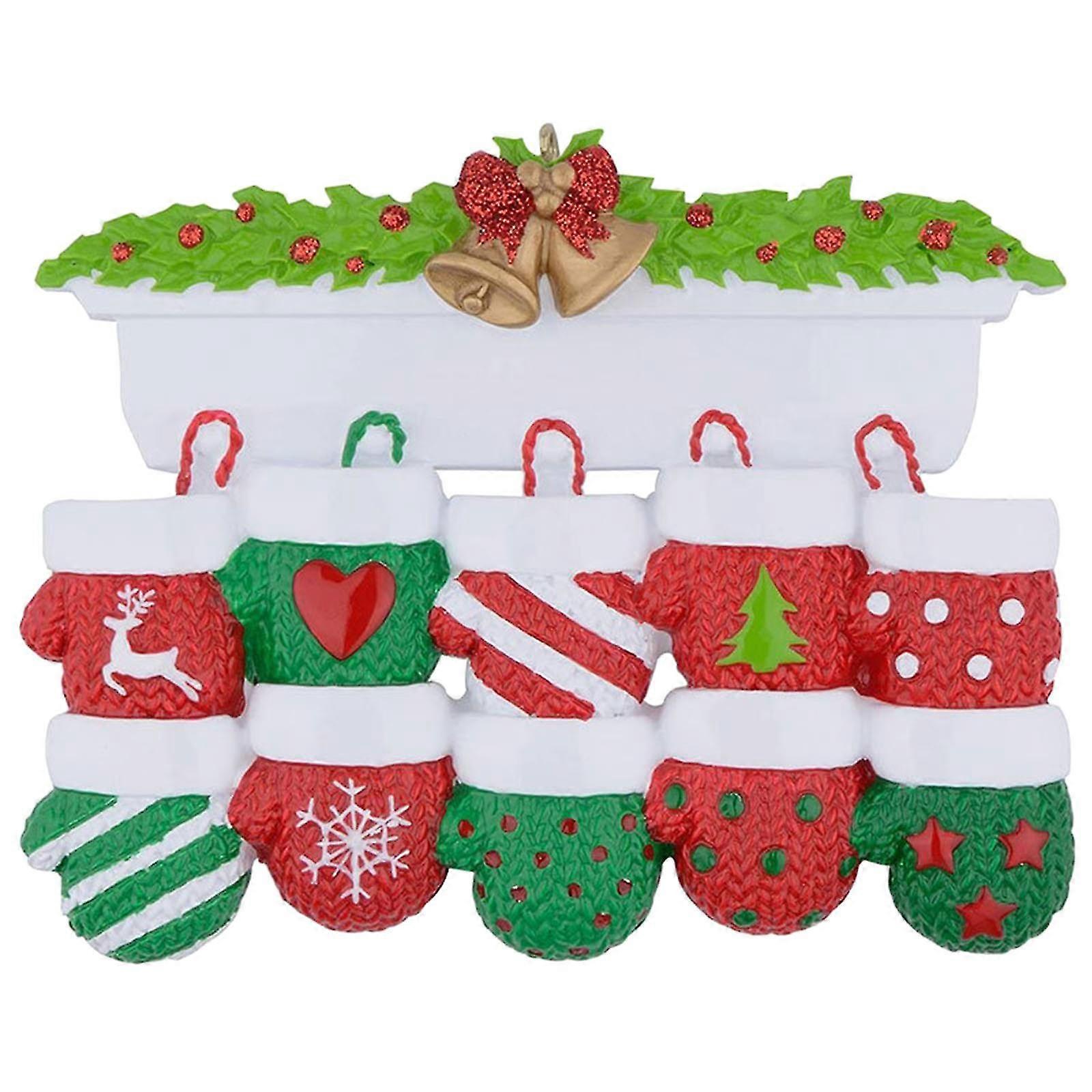 パーソナライズされた家族のクリスマスツリー装飾かわいい休日冬の贈り物年耐久性家族装飾