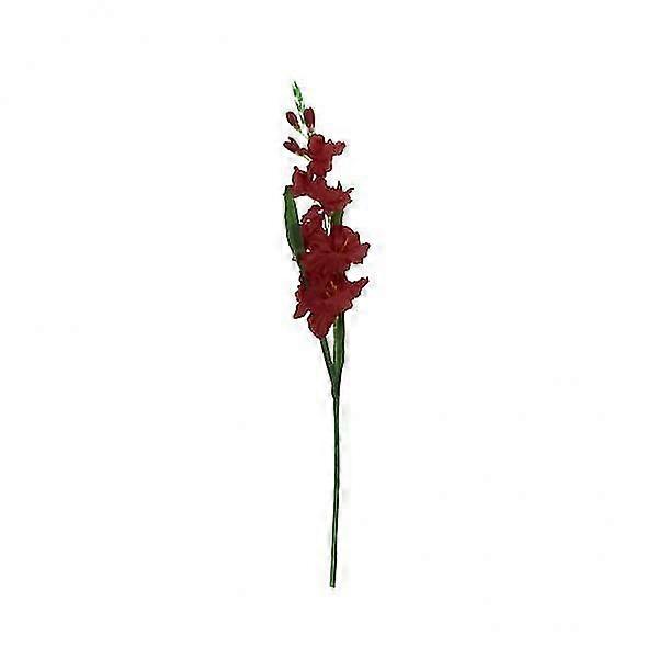 4xartificial Simulation Gladiolus Flower Stem Wedding Home Decor Red