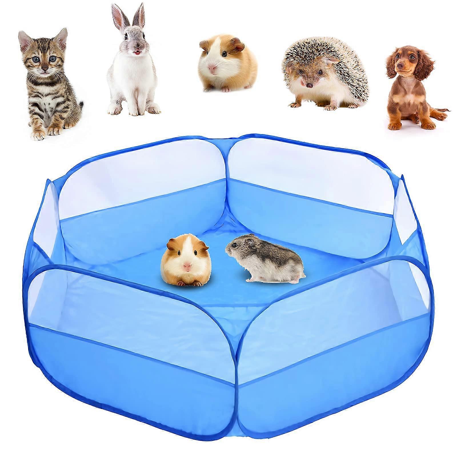 小動物子猫プレイペンポータブル折りたたみ小型ペットケージテント防水屋外エクササイズヤードフェンス