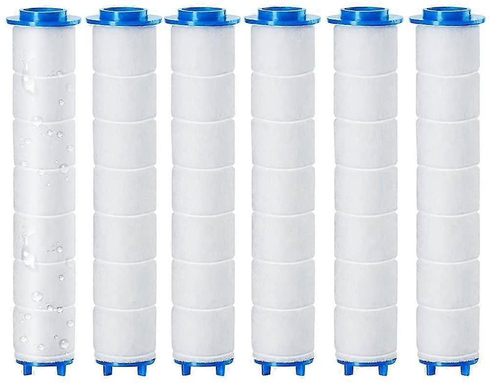 6 Piece Shower Head - Universal Replaceable Filter, Negative Ion Shower Filter For Removable Shower Head, Reverse Osmosis, Chlorine And Fluoride And P