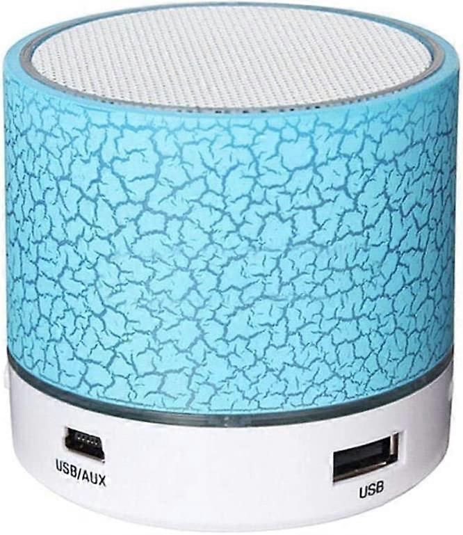 Mini Portable LED Wireless Bluetooth Speaker -Blue