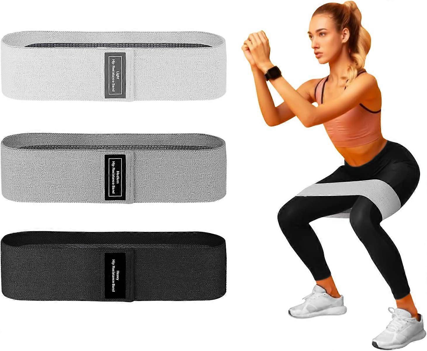 Fabric Resistance Bands Set (3 Pack)3 Different Resistance Levels