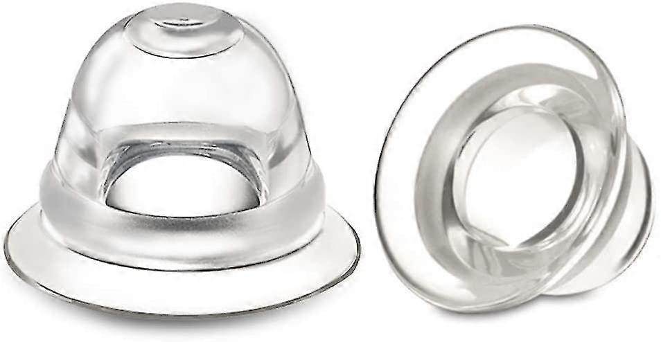 طقم Wabjtam Niplette من 4 أكواب شفط غير مرئية لمصحح مسطح ومقلوب - مصنوع من السيليكون من الدرجة الغذائية - سيليكون 100٪