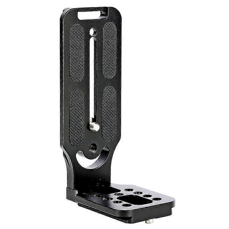 L Shape Camera Bracket Video Vertical Shooting Quick Release Plate L Stand Screw1pcs-black