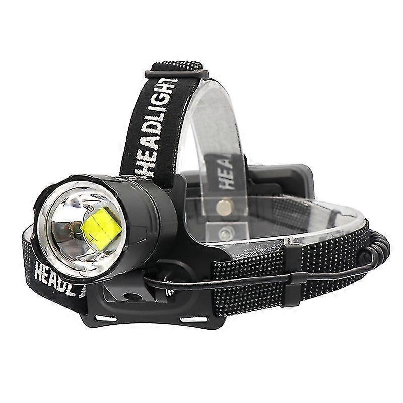 Lampe frontale rechargeable 10 000 lumens, zoomable, étanche, lampe frontale la plus lumineuse