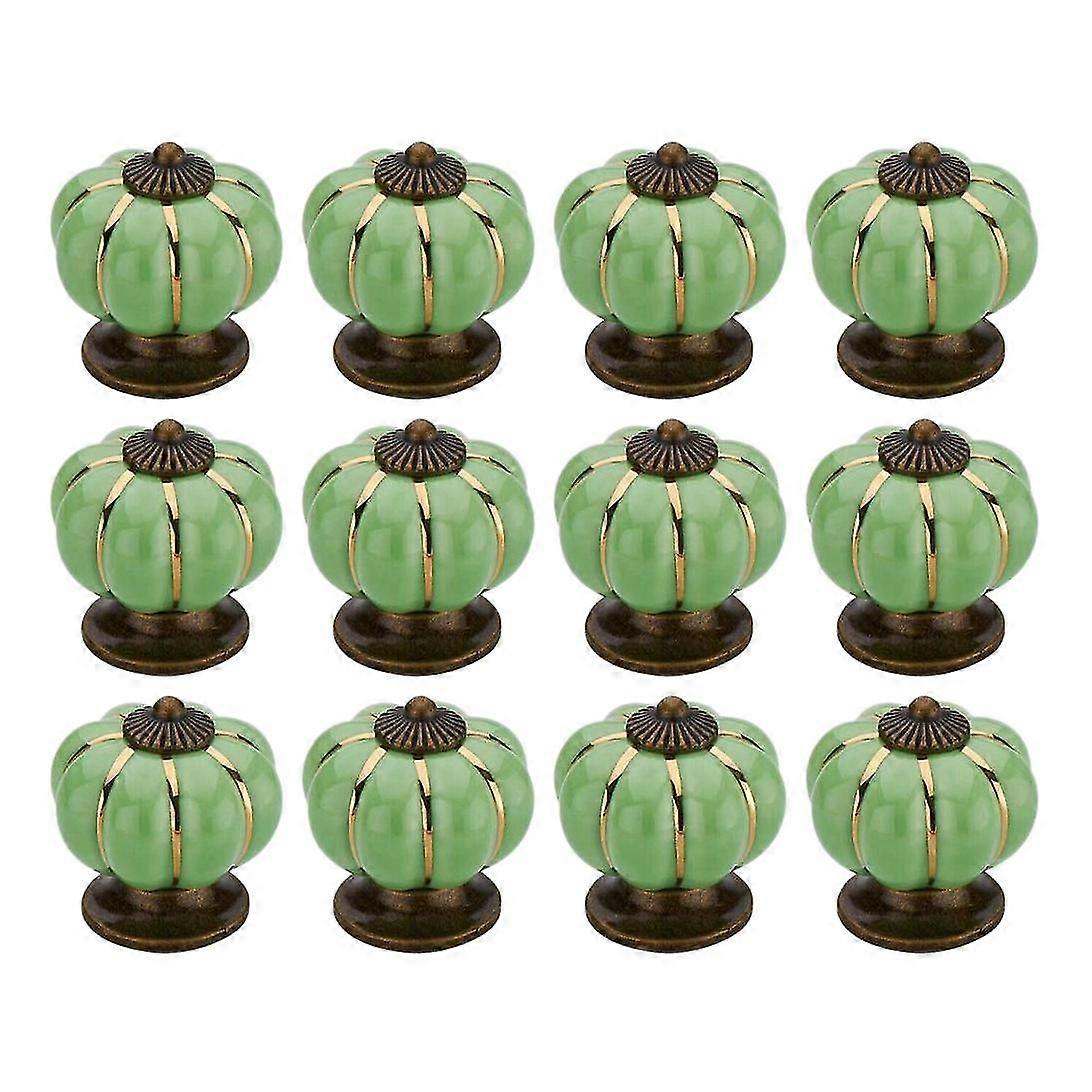 12 Pcs Knobs Vintage Ceramic Cabinet Knobs Drawer Dresser Knobs and Pulls Ceramic Cupboard Furnitur