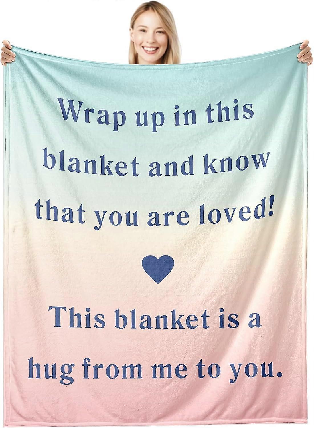 Få det godt Gaver til kvinder efter operationen Tæppe Inspirerende tæppe til hende Ham Tænker på dig Gaver Sympatigaver til kvinder Tæppe til sengen