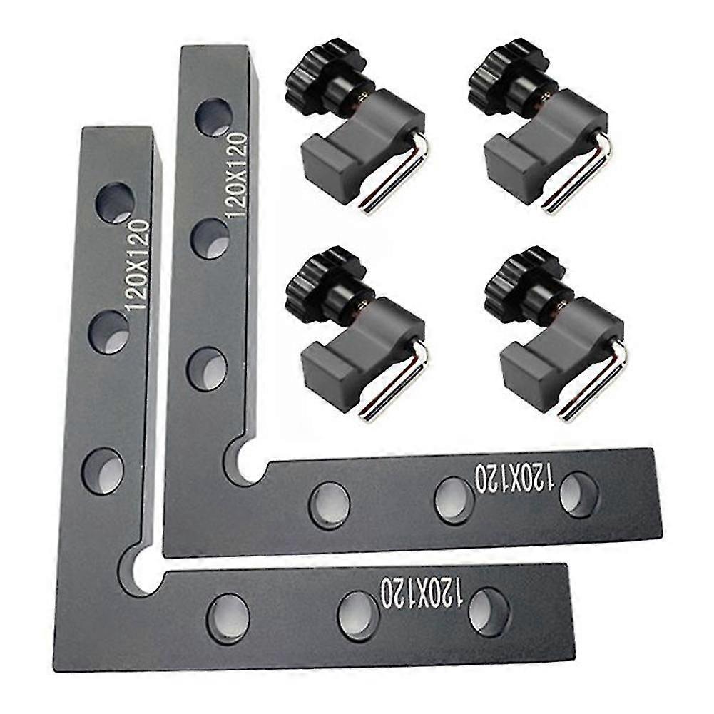 90 degree right angle fixing clamp, for woodworking tools 120x120mm