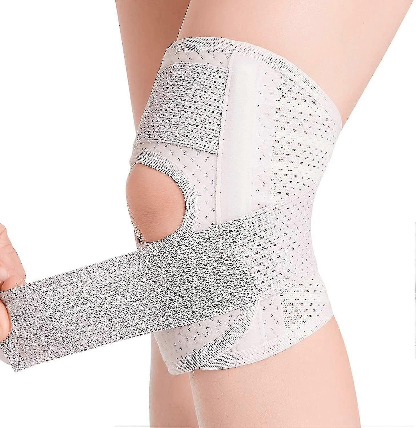 サイドスタビライザー付き膝ブレースは、半月板損傷、膝の痛み、ACL、MCL関節炎、関節痛の緩和、通気性のある調節可能な膝サポートに適しています。