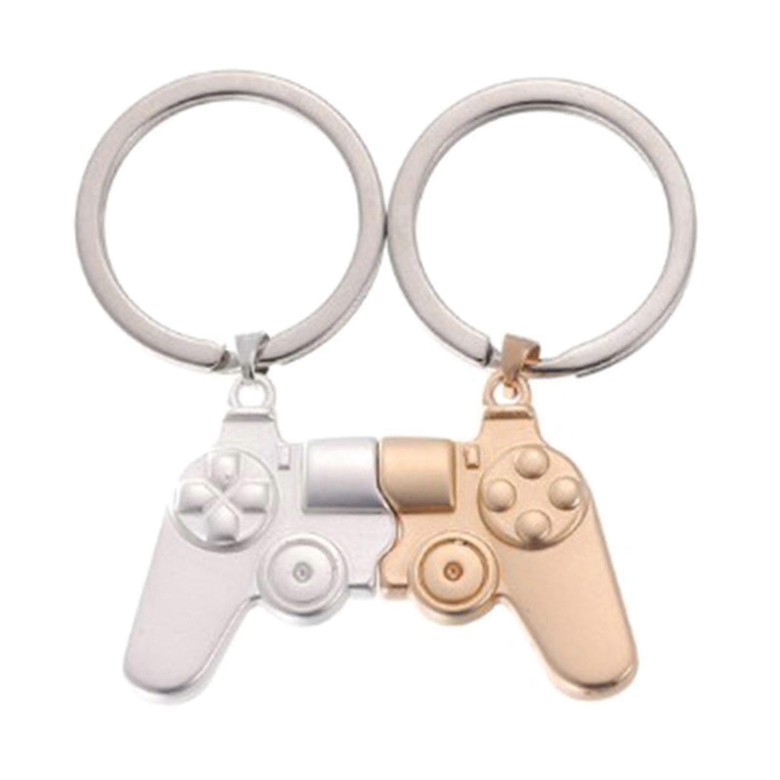 2 Pcs / set Valentines Day Gift Keychain Couple Game Controller Keychain Jewelry-yujia-yujia