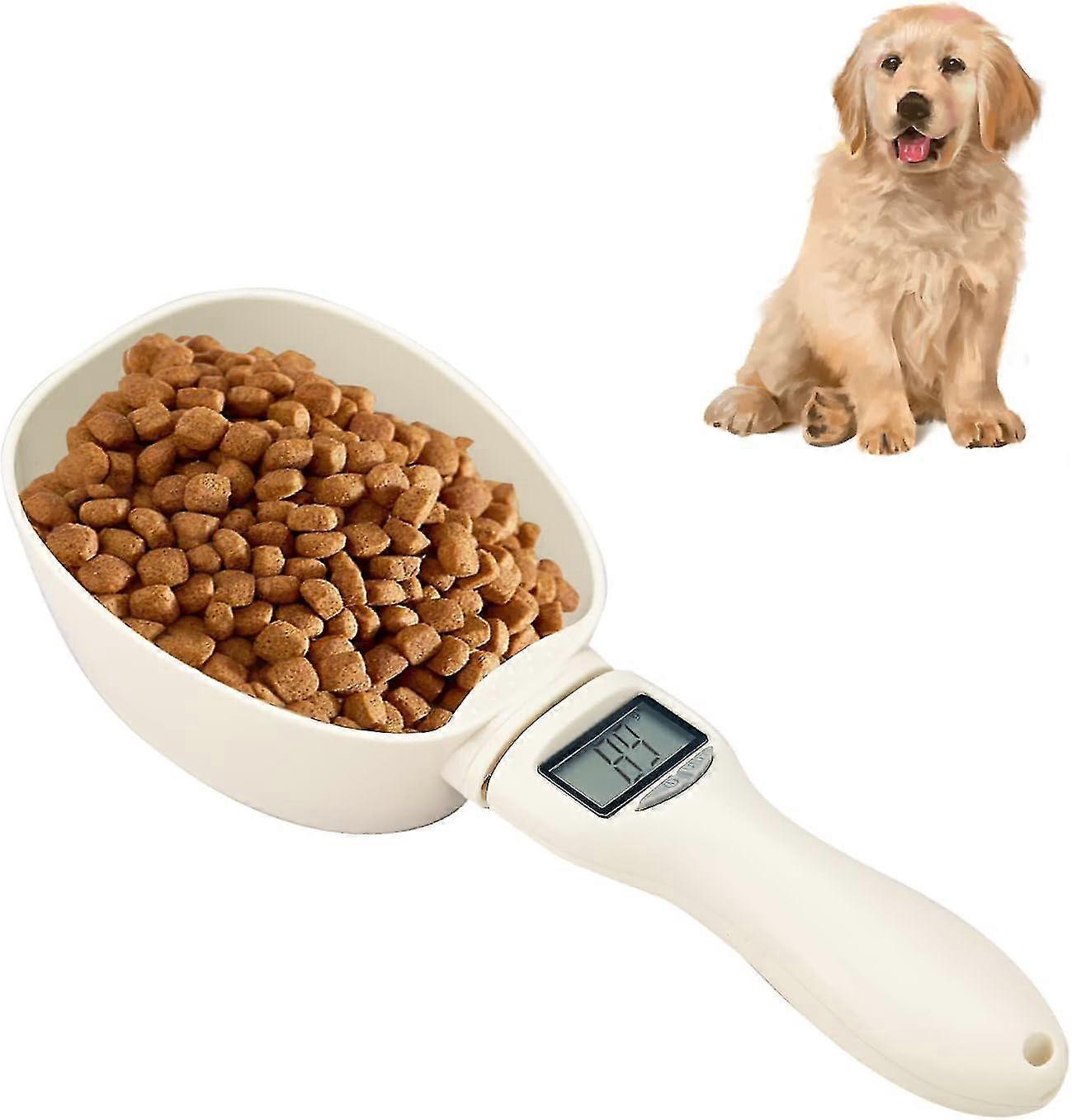 Pet Food Measuring Scoop Precise Dog Food Measuring Cup with LCD Display Digital Scale Spoon Detachable Cup Portable Feeding Bowls for Pets