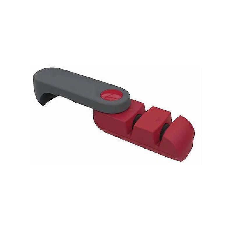 Compact Steel Blade Knife Sharpener - Compact Kitchen Knife Sharpener (Red, 1pcs)