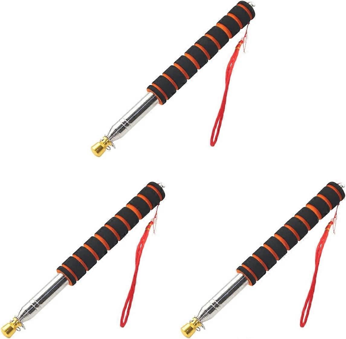 Telescopic hand-held flagpole Telescopic guide flagpole Telescopic flagpole Teaching flagpole Guide flagpole (black) (orange)