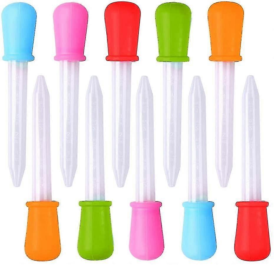 10 stuks vloeistofdruppelaars, 5 ml siliconen en plastic druppelpipetten en pipet
