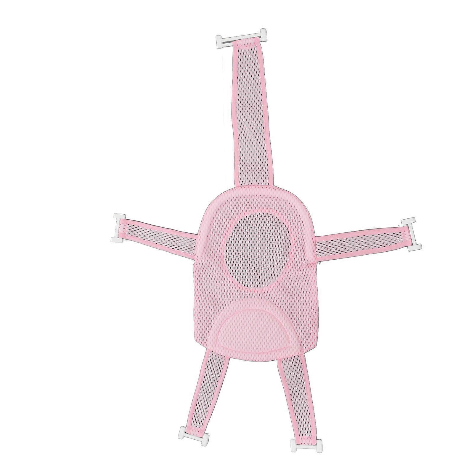 Five Corner Bath Seat Support Net Skid Proof Adjustable Universal Breathable Mesh Soft Headrest Baby Bath Net for Infant