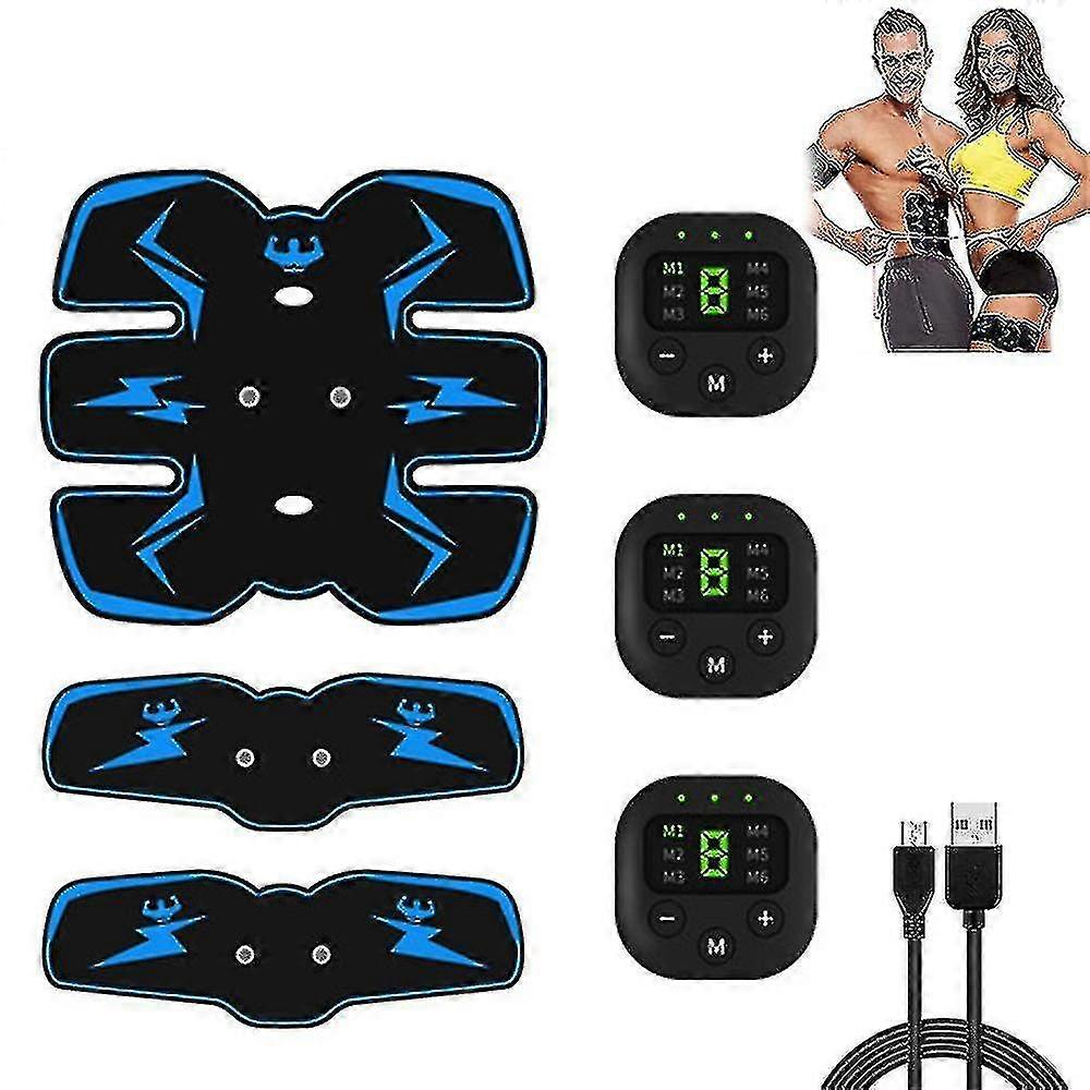 Magstimulator Magmuskler, Muskelstimulator, Ems Magtränare Kroppstonande Fitness