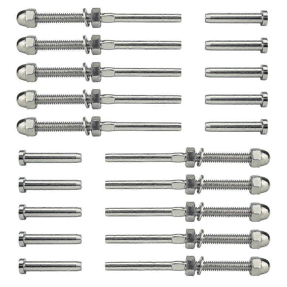 الخيوط ودواسة الكرة كابل حديدي كيت نهاية المناسب 0.32 سم ، t316 البحرية الصف الفولاذ المقاوم للصدأ Sta H