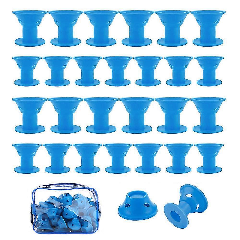 40 magic curlers, including 20 large silicone curlers and 20 small silicone curlers