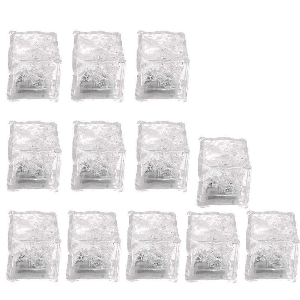 Light-Up LED Ice Cubes - Pack of 12 - Colorful Glow for Drinks and Parties