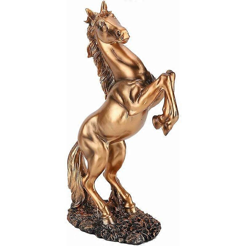 Standing Horse Statue Horse Sculpture European Style Art Figurine Decorative Sculpture Home Office Decor Ornament Photography Prop Copper