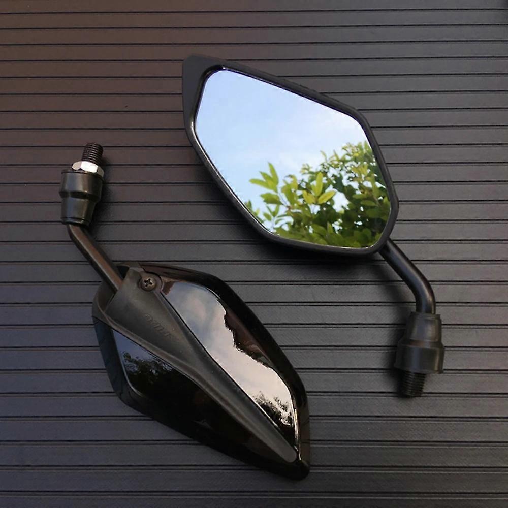 2Pcs/Pair Universial Motorcycle Mirror 10mm Scooter E-Bike Rearview Mirrors Electrombile Back Side Convex Mirror