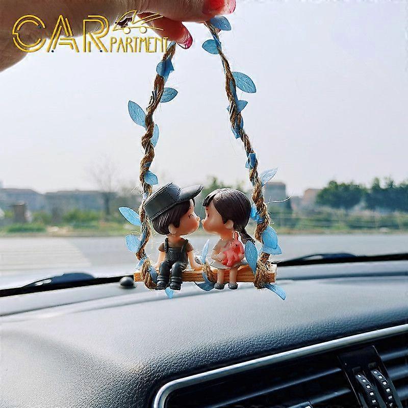 Auto Interior Ornament Practical Portable Car Rearview Mirror Ornaments Funny Anime Style Auto Rearview Mirror Pendant Durable
