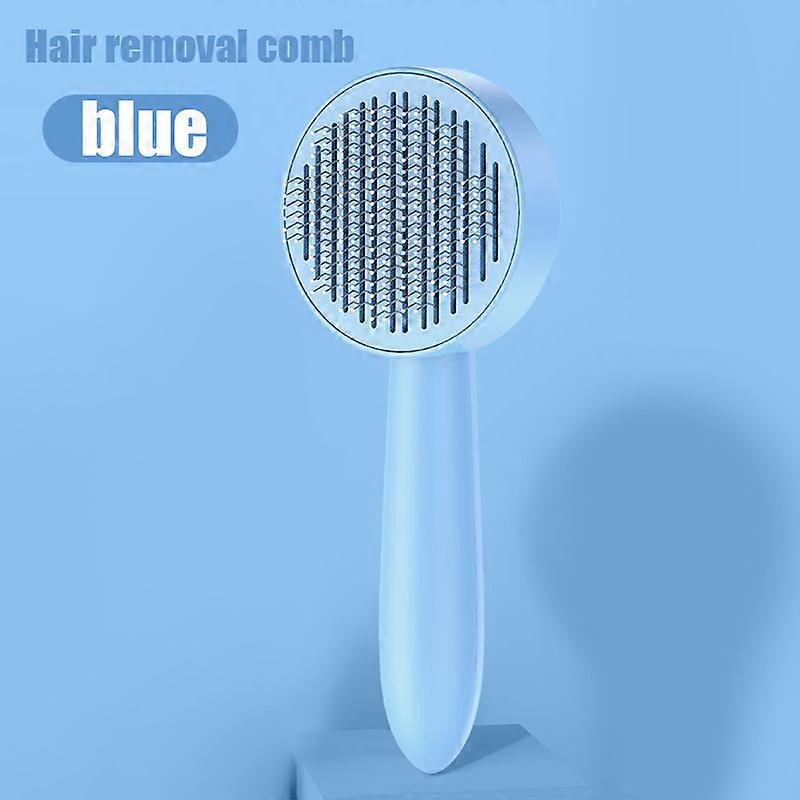 Luxury Cat Grooming Brush - Gentle Deshedding & Coat Shining Tool - Efficient Pet Hair Remover Comb for a Pampered Felines Beauty Routine