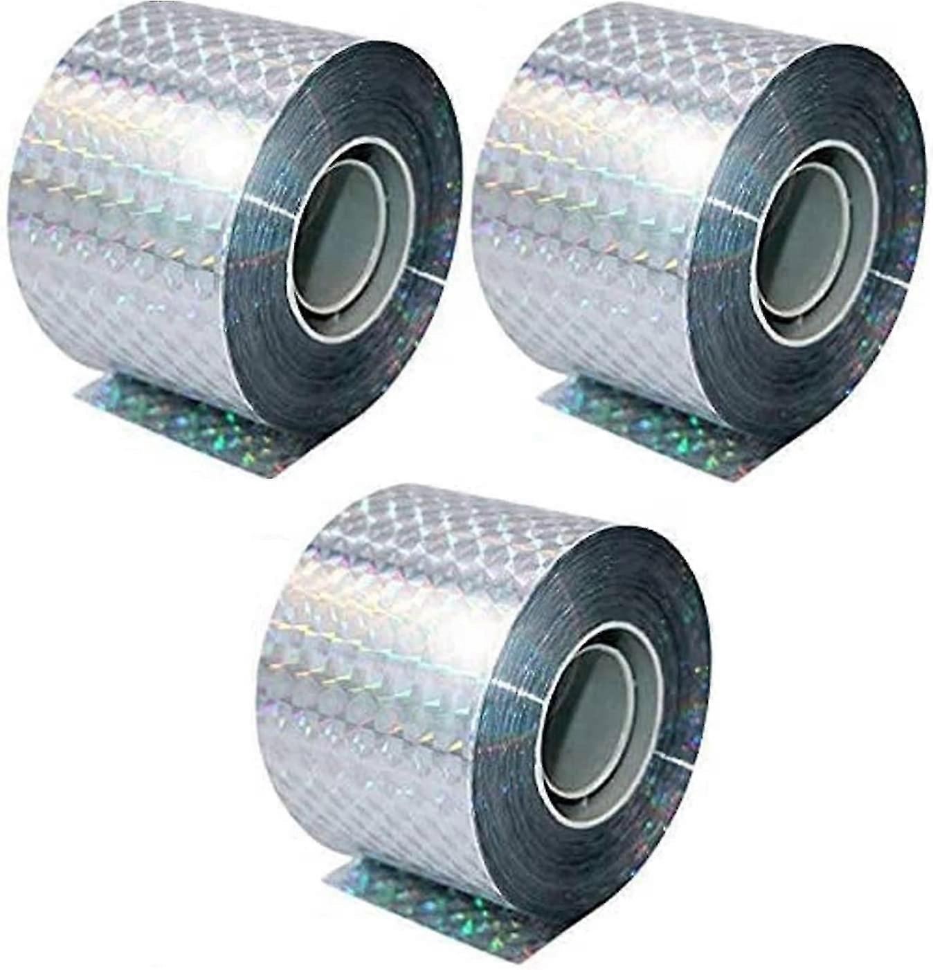Bird Repellent Tape - σετ 3 ταινιών, συνολικού μήκους 150m - απωθούν κοράκια, περιστέρια και άλλα