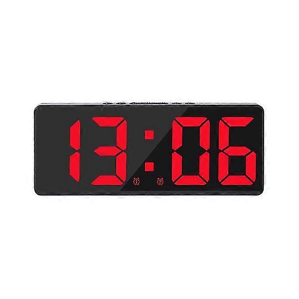Digital alarm clock, digital clock with 3 brightness levels, el