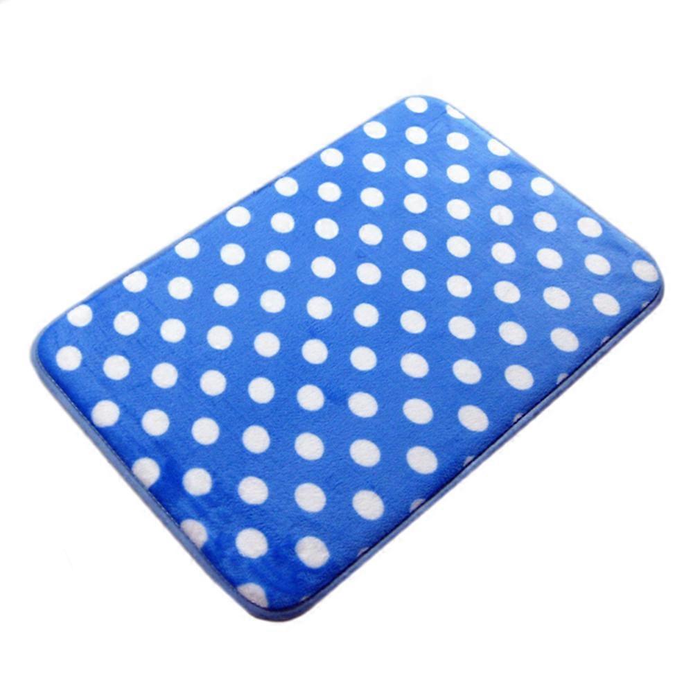 Round Dot Slow Resilience Flannel Ground Floor Mat Carpet 50*80cm
