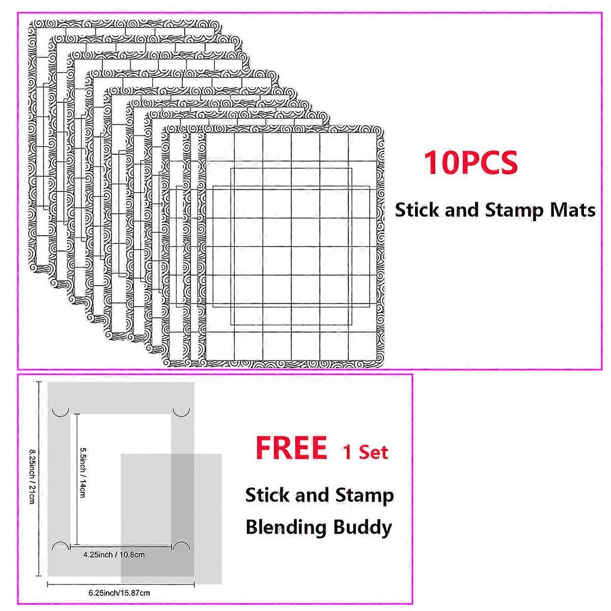 4-10 stk pinne- og stempelmatter for å lage rette linjer Mye enklere bunttilbud Nyttig lav stacikmatte for å holde prosjekter på plass