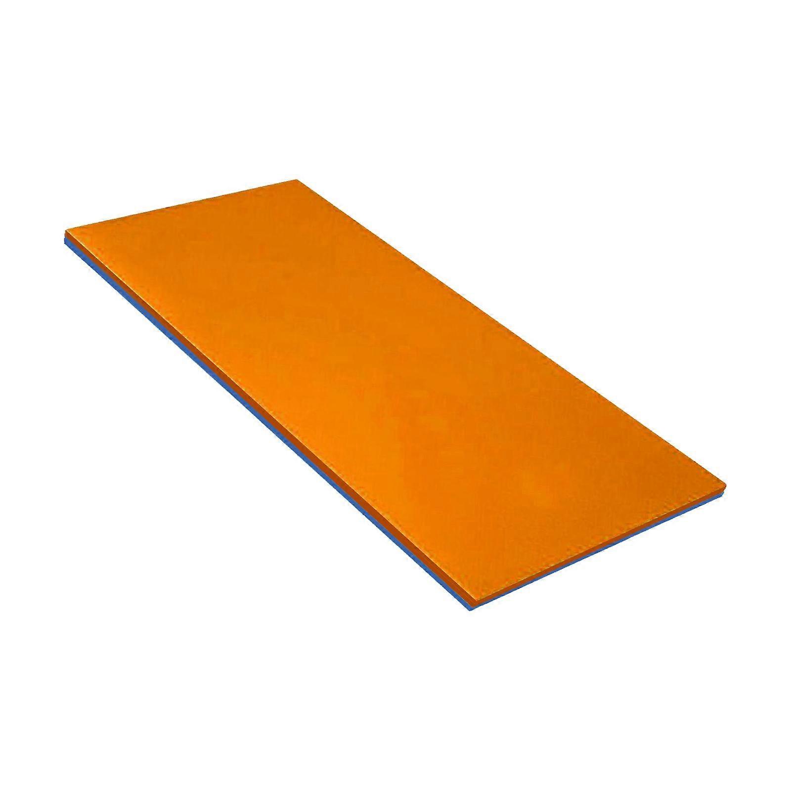 Water Floating Mat Pool Float Raft Roll up Mattress for Boating Beach Summer Orange Blue