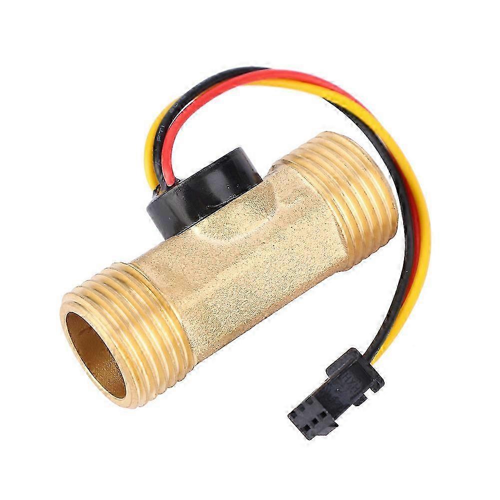Flow Rate Meter G12in Hall Effect Male Thread 1-30Lmin Flow Sensor Gauge