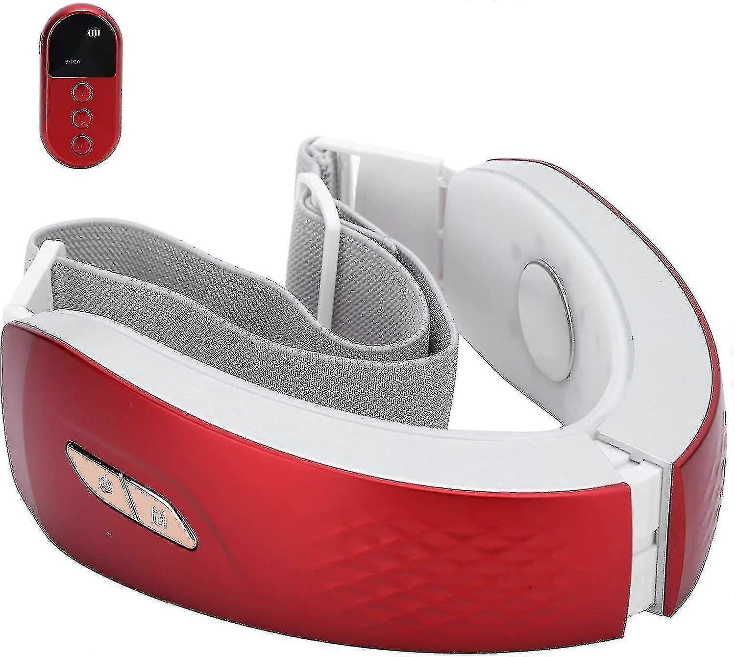 V Facelift Face Massager, Ems Vibration Face Slimming Machine, Red