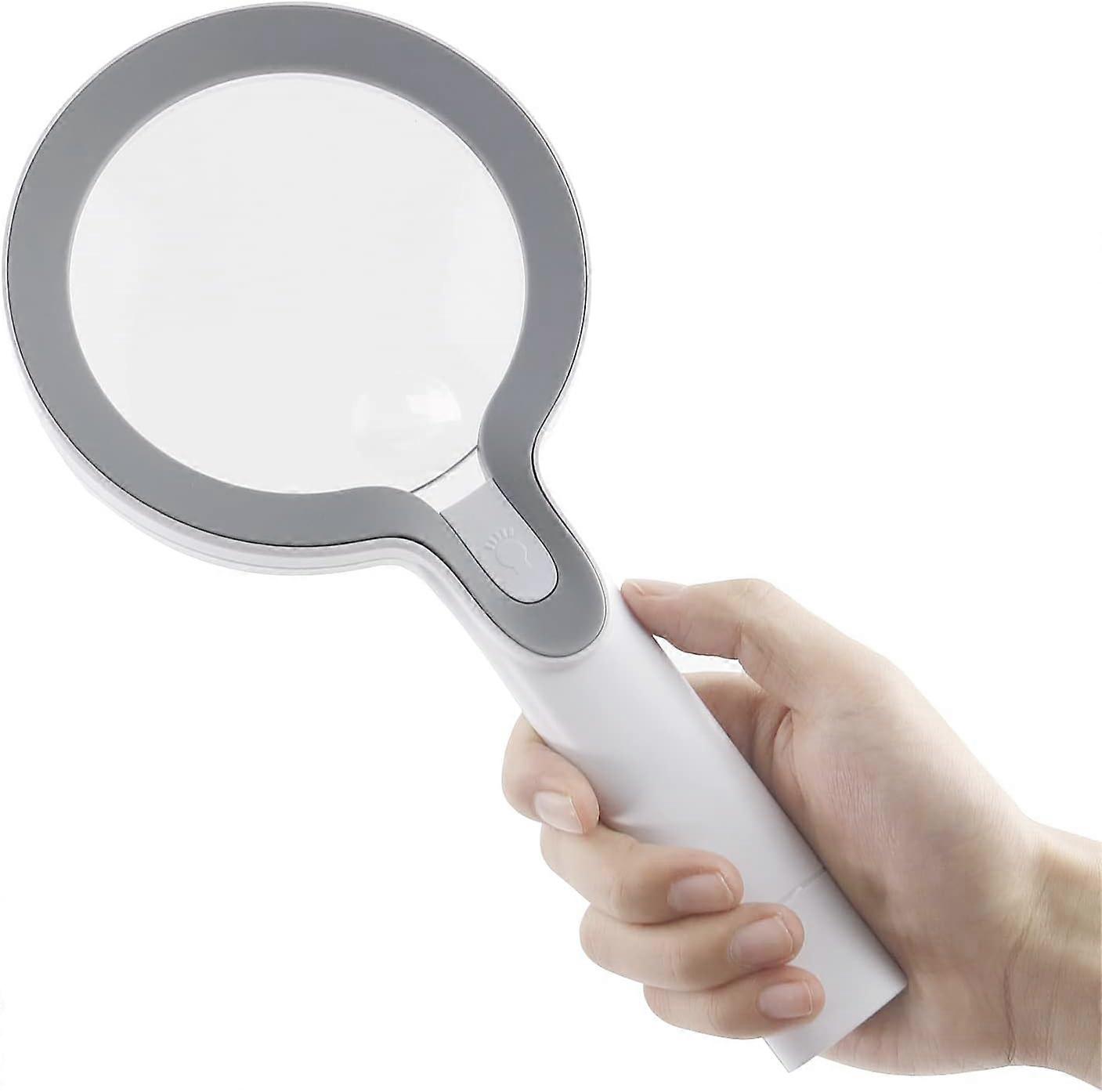29 LED Touch Switch Handheld Magnifier, 10x 25x Magnifying Glass for reading,USB Charging Style Magnify Long-work Time