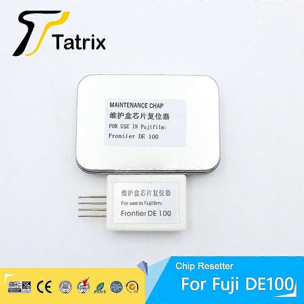 Puce de réinitialisation Tatrix De100 de haute qualité pour réservoir de maintenance Fuji De 100, puce de réinitialisation pour réservoir d'encre usagée d'imprimante Fuji De 100
