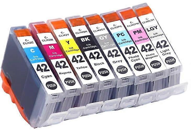 de înaltă calitate8x Cli-42 Cli-42BK Cli-42c Cli-42Y Cli-42gy Cli-42lgy Cli-42m Cli-42pc Cli-42pm Pentru Canon Cli-42 Pixma Pro-100 Pixma Pro-100S