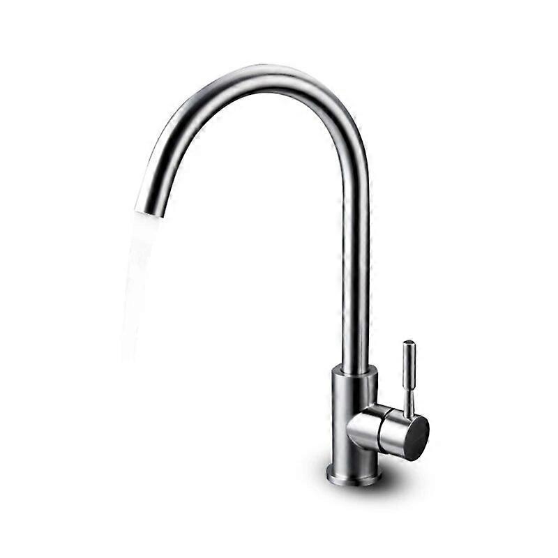 Matte Black Deck-mounted 360 Degree Full Rotatable Kitchen Faucet High Arch Single Handle Cold Hot Mixer Sink Water Tap