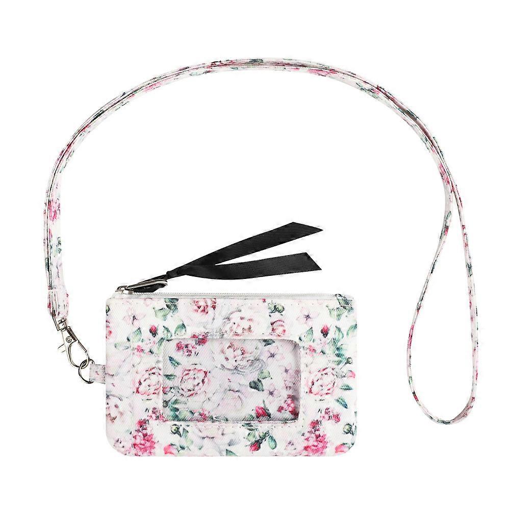 INF CL337 Portacarte Floreale Rosa