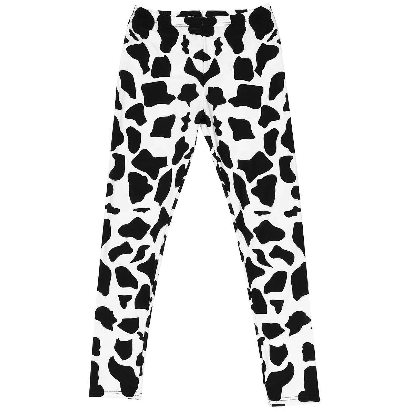 1 Pair of Breathable Stockings Flexible Cow Pattern Bottoming Stockings (XL)