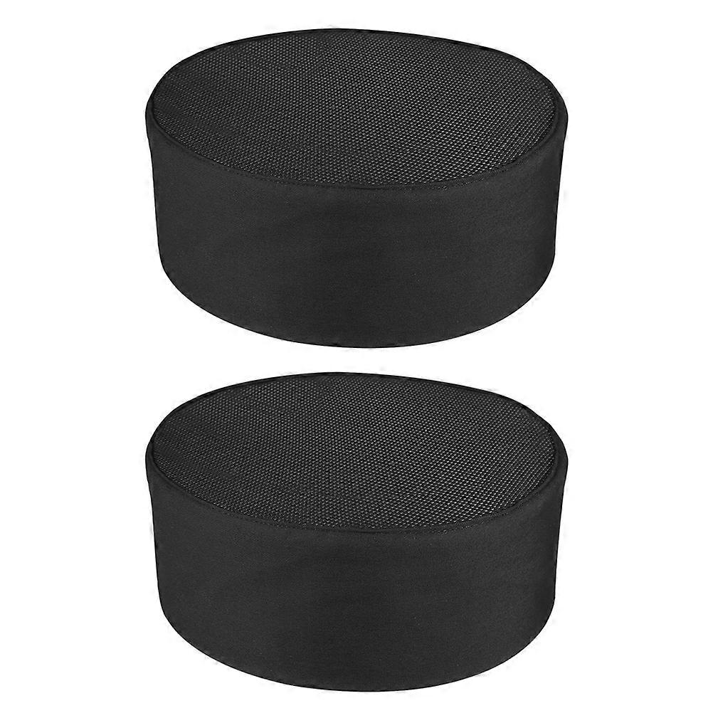 2pcs Chef Caps Net Chef's Hats Multi-purpose Chef Hat Catering Chef Caps (Black)