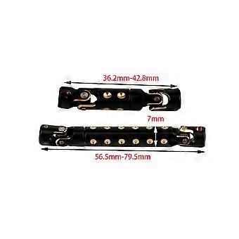 1:24 Junta universal de latón negro Junta de transmisión Junta de transmisión para axial SCX24 90081 1/24 RC Crawler Car Truck Upgrade Parts