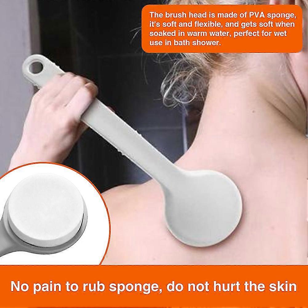 Spa Sponge Long Handle Back Scrubber Skin Exfoliating Soft Portable