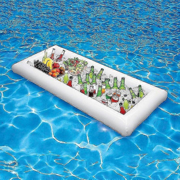 Pool Floating Tray, Pvc Floating Beer Holder, Inflatable Buffet Tray, 130*60cm