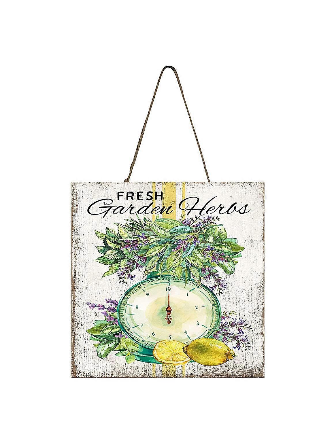 Fresh Garden Herbs Mini Sign