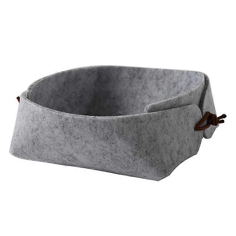 Storage Box Multi-purpose Large Capacity Foldable Soft Desk Nordic Felt Storage Basket for Living Room Qinhai