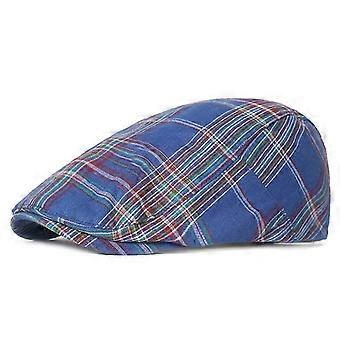 Mote Plaid Newsboy Caps Gatsby Hatter Ivy Golf Sun Flat Cabbie Cap Peaky Blinder For menn Kvinner Sommer Vår Høst Beret Lue