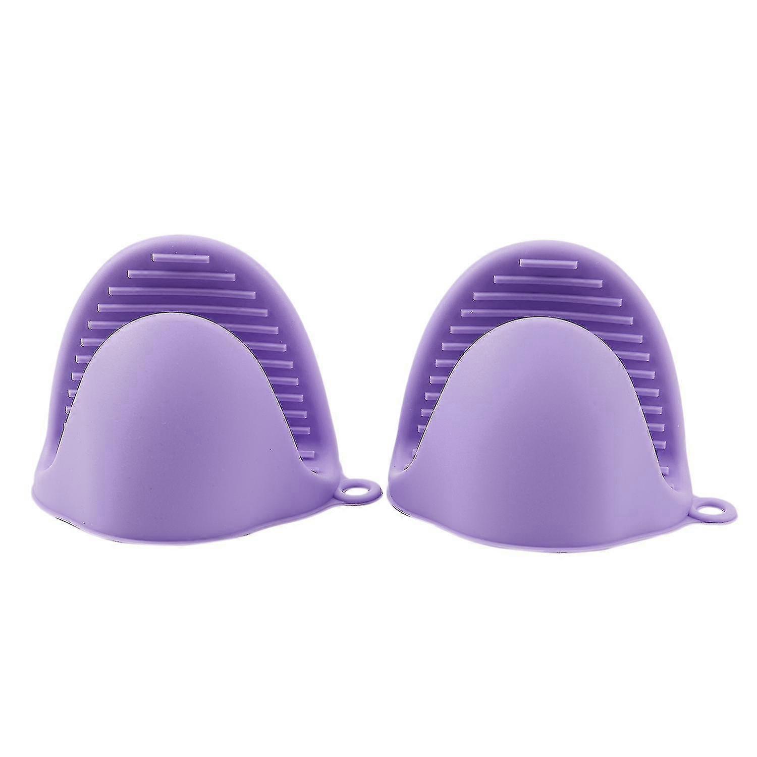 2x Fırın Mini Mitts Silikon Isıya Dayanıklı Haşlanma Önleyici Eldivenler Pişirmek İçin Tutam Çeneleri, Tencere Tutucu An